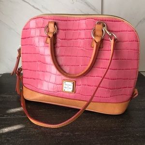 Dooney & Bourke Embossed Crocodile Zip Satchel